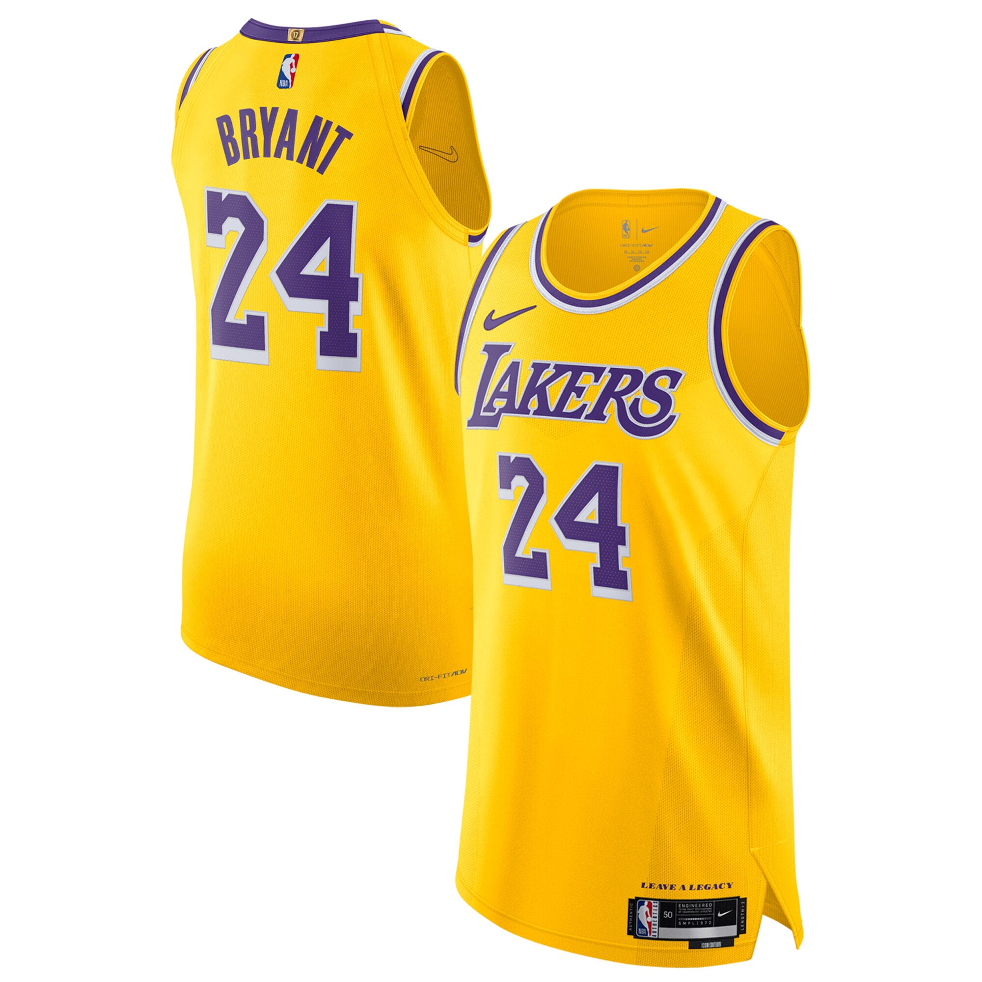 Los Angeles Lakers Nike Authentic Icon Kobe Bryant Jersey - Unisex NBA Team Jersey Basketball Fan Apparel