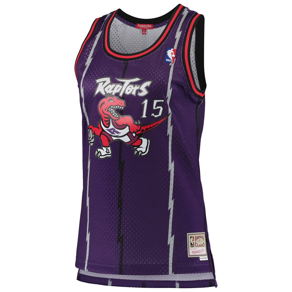 Toronto Raptors Mitchell & Ness Vince Carter 1998-99 Hardwood Classics Swingman Jersey - Purple - Women's NBA Team Jersey Basketball Fan Apparel