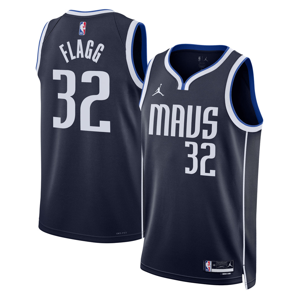 Dallas Mavericks Jordan Brand Statement Edition Swingman Jersey NBA 2025 First Round Draft Pick - Navy - Cooper Flagg - Unisex NBA Team Jersey Basketb