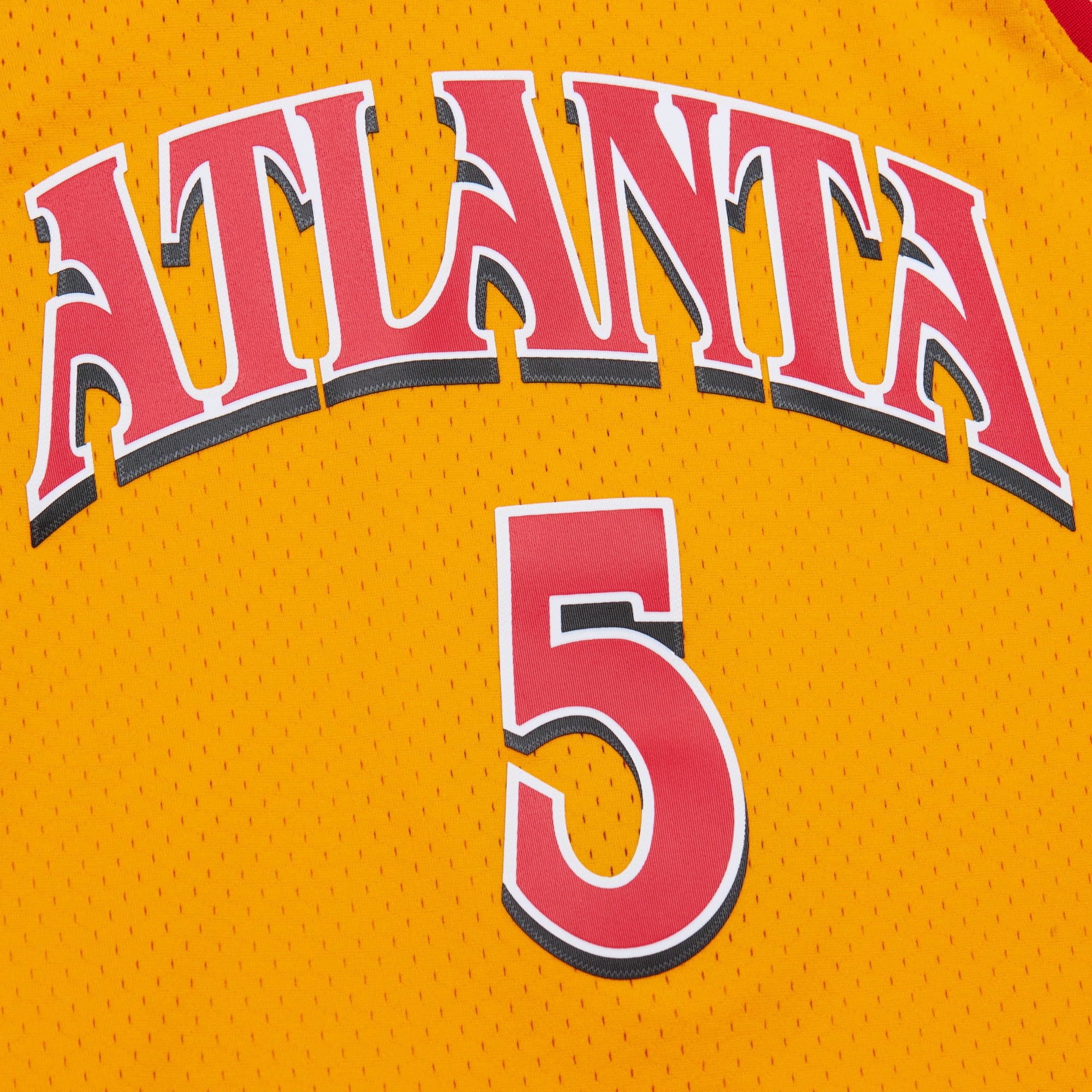 Atlanta Hawks Mitchell & Ness Josh Smith 2004 Alternate Authentic Jersey - Yellow NBA Team Jersey Basketball Fan Apparel
