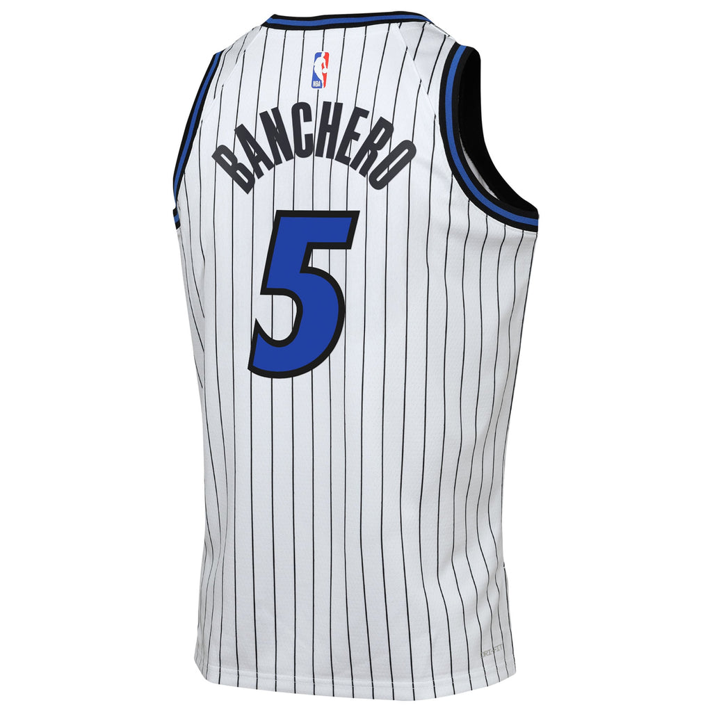 Orlando Magic Nike Replica Association Edition Swingman Jersey - White - Paolo Banchero - Youth NBA Team Jersey Basketball Fan Apparel