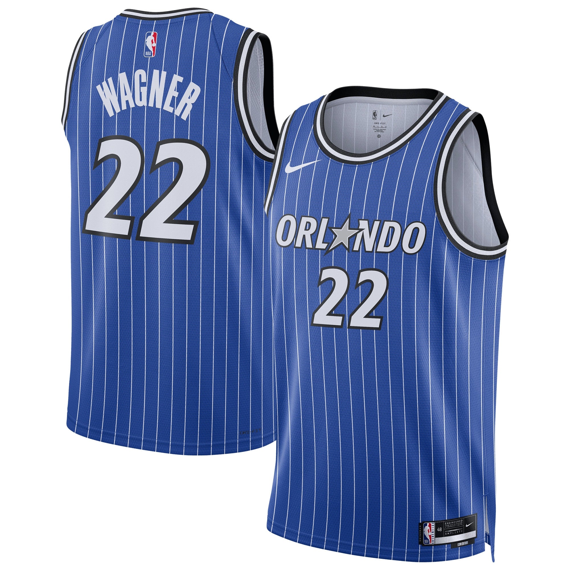 Orlando Magic Nike Replica Icon Swingman Jersey - Moritz Wagner - Unisex NBA Team Jersey Basketball Fan Apparel