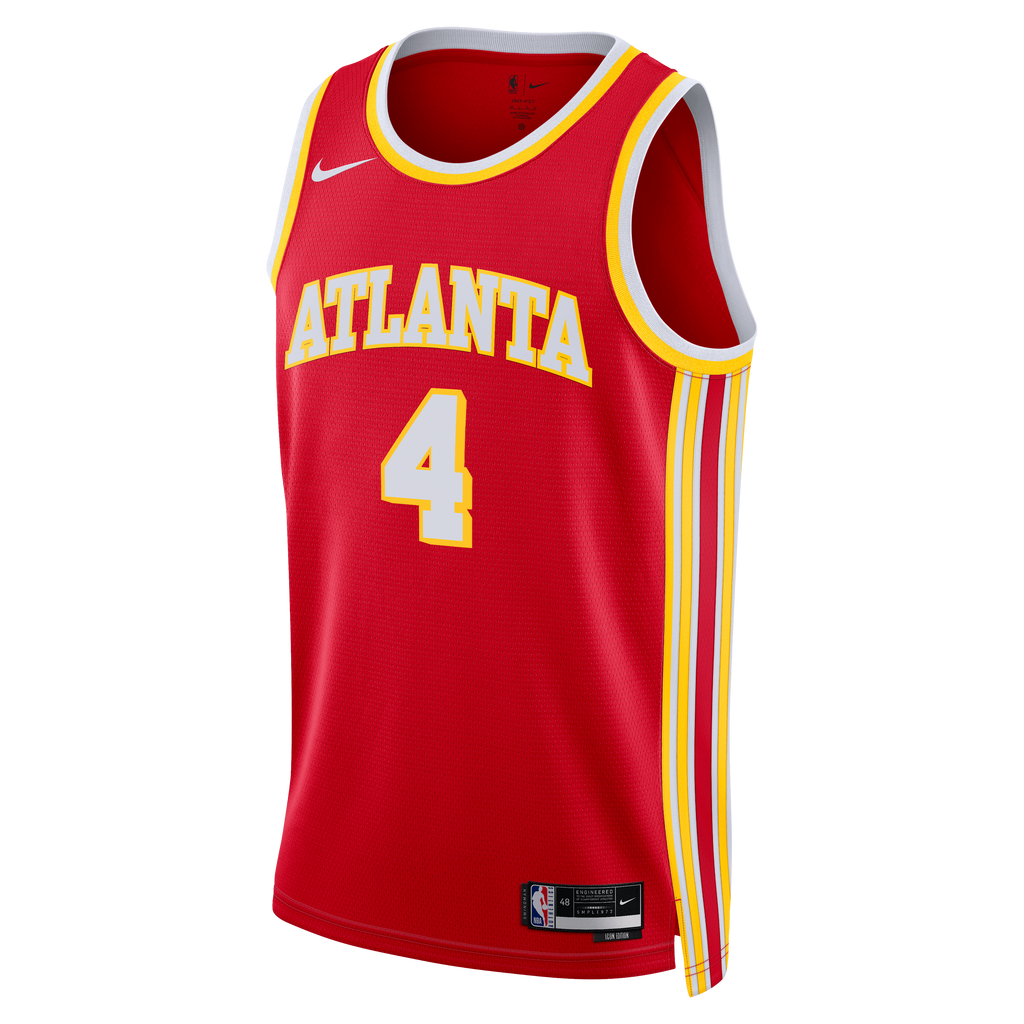 Atlanta Hawks Nike Icon Swingman Jersey - Red - Kingston Flemings - Unisex NBA Team Jersey Basketball Fan Apparel