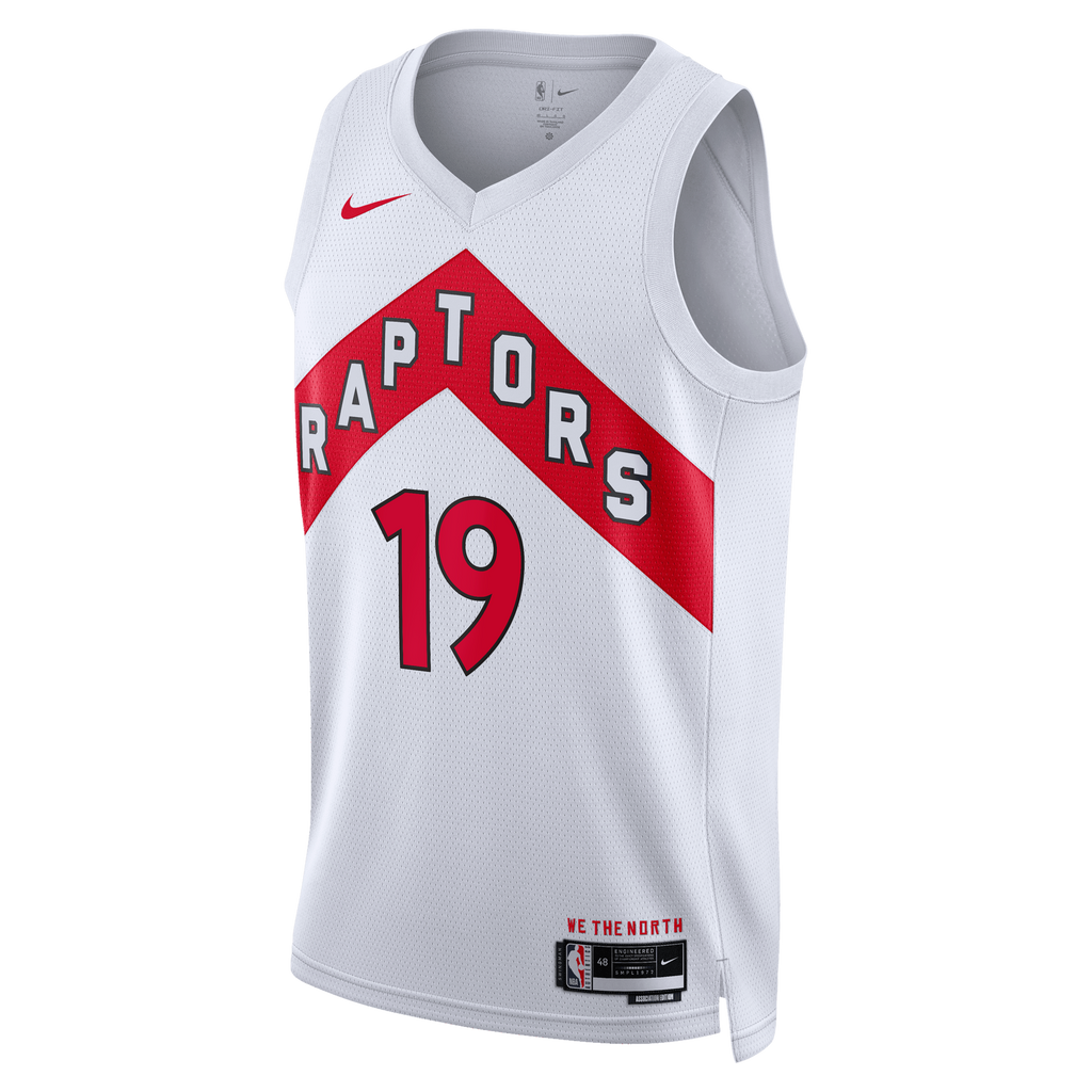 Toronto Raptors Nike Association Edition Swingman Jersey - White - Jakob Poeltl - Unisex NBA Team Jersey Basketball Fan Apparel