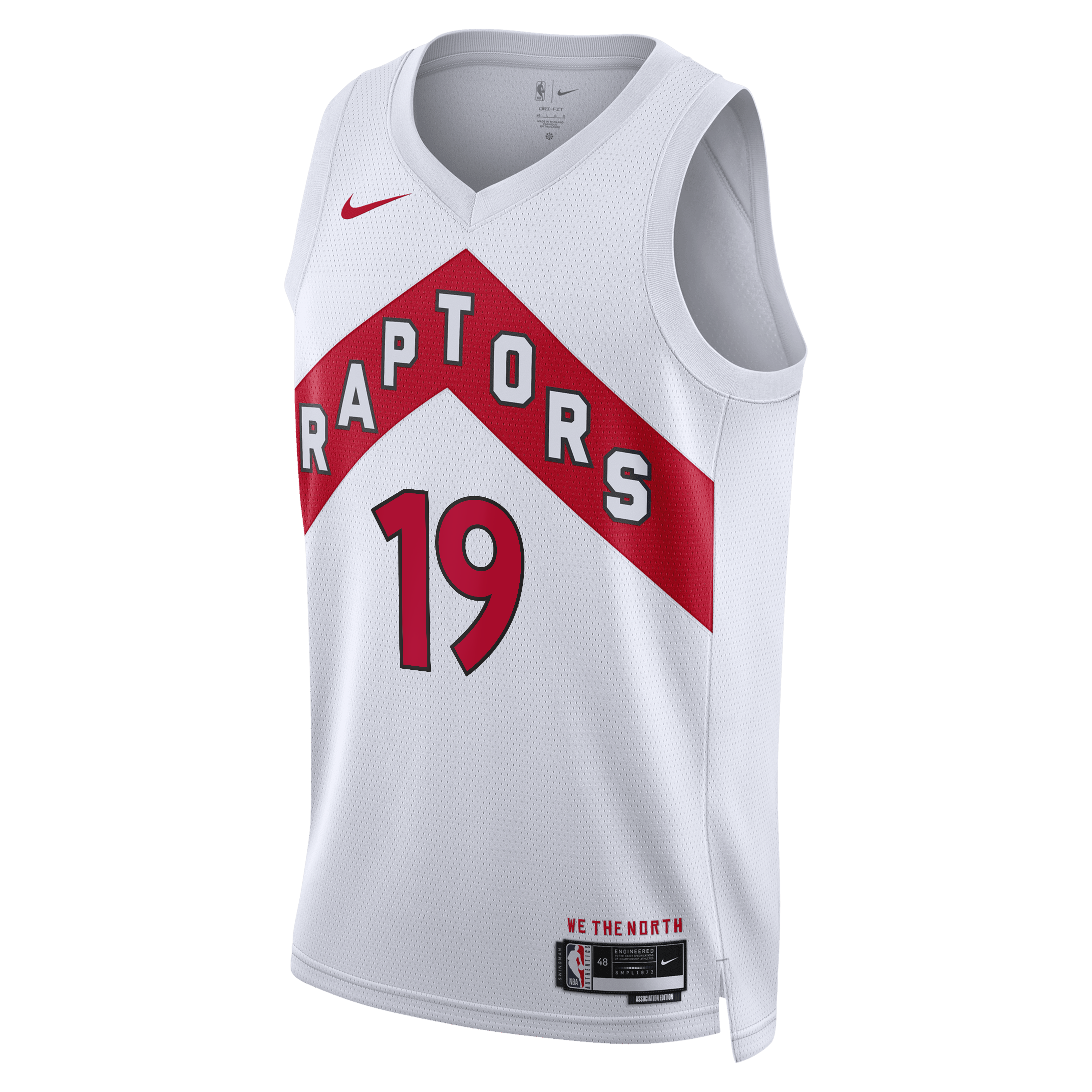 Toronto Raptors Nike Association Edition Swingman Jersey - White - Jakob Poeltl - Unisex NBA Team Jersey Basketball Fan Apparel