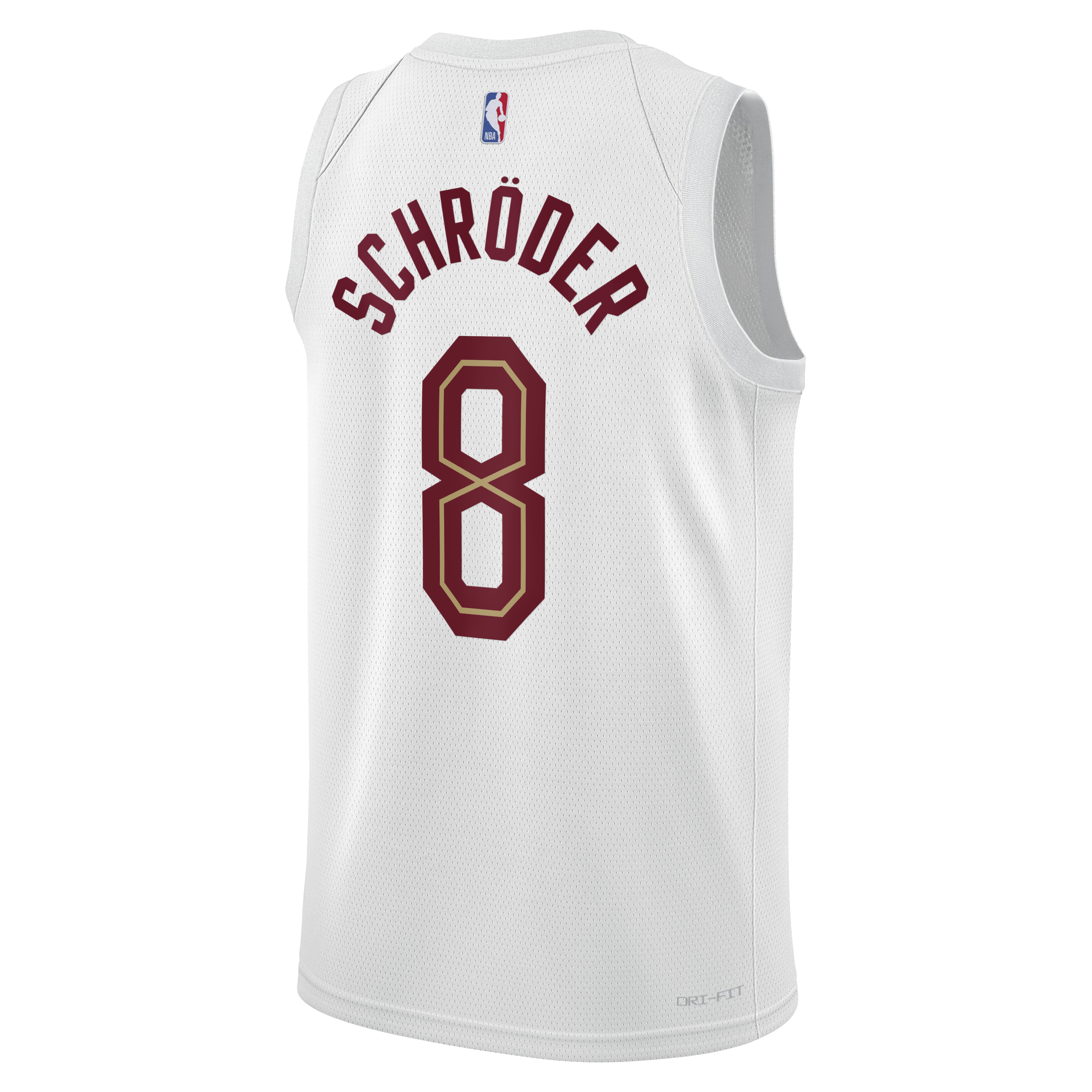 Cleveland Cavaliers Nike Association Edition Swingman Jersey - White - Dennis Schröder - Youth NBA Team Jersey Basketball Fan Apparel