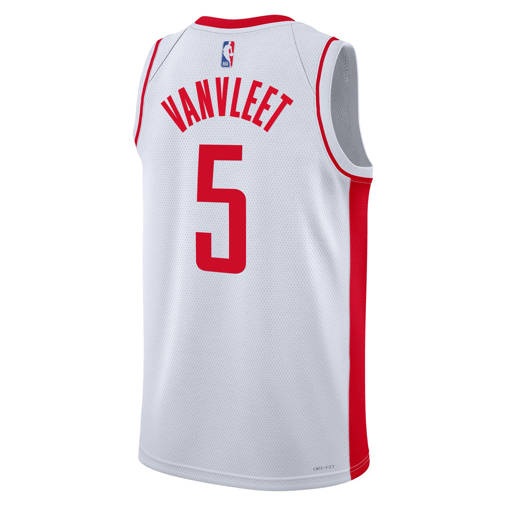 Houston Rockets Nike Association Edition Swingman Jersey - White - Fred VanVleet - Unisex NBA Team Jersey Basketball Fan Apparel