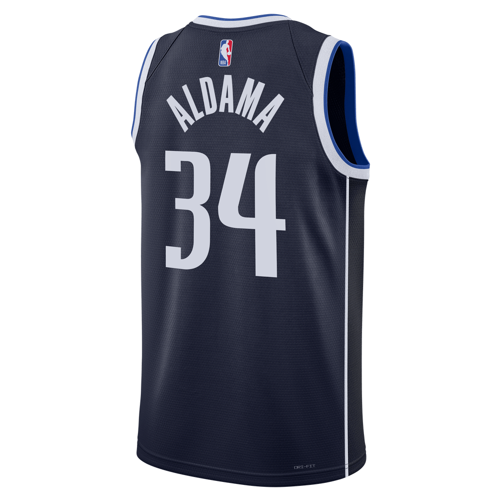 Dallas Mavericks Jordan Brand Statement Edition Swingman Jersey - Navy - Santi Aldama - Unisex NBA Team Jersey Basketball Fan Apparel