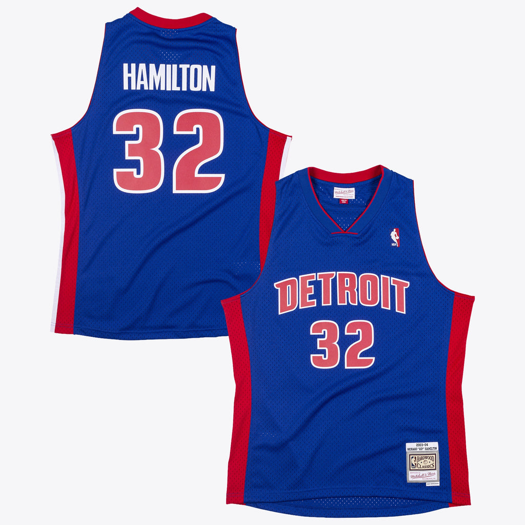Detroit Pistons Mitchell & Ness Richard Hamilton 2003 Swingman Authentic Jersey - Royal Blue NBA Team Jersey Basketball Fan Apparel