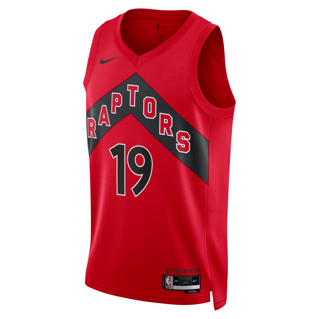 Toronto Raptors Nike Icon Edition Swingman Jersey - Red - Jakob Poeltl - Unisex NBA Team Jersey Basketball Fan Apparel